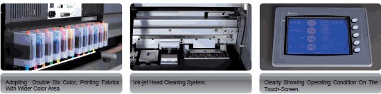 Digital Tekstil Printing Equipment, Tekstil Belt Ink-jet Printer 1800mm Printing Lebar 1