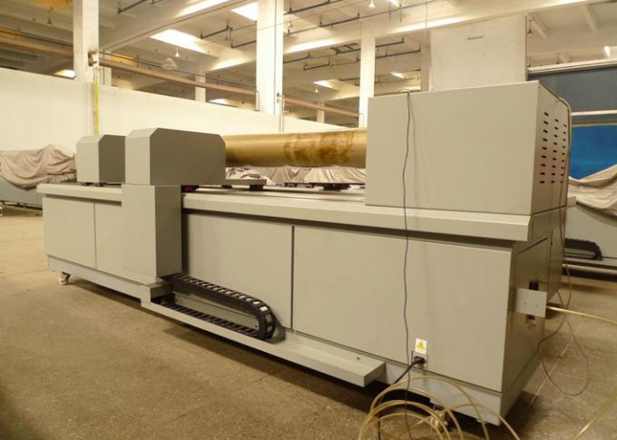 Biru Rotary UV Laser Engraver Equipment, Tekstil Engraving Machine 2200mm / 3500mm Layar Lebar 2