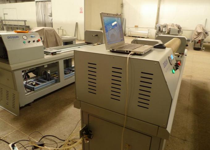 Biru Rotary UV Laser Engraver Equipment, Tekstil Engraving Machine 2200mm / 3500mm Layar Lebar 5