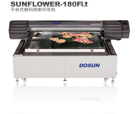Resolusi tinggi 1440dpi Tekstil Ink-jet Digital Flatbed Printer, 1800mm × 1500mm 0